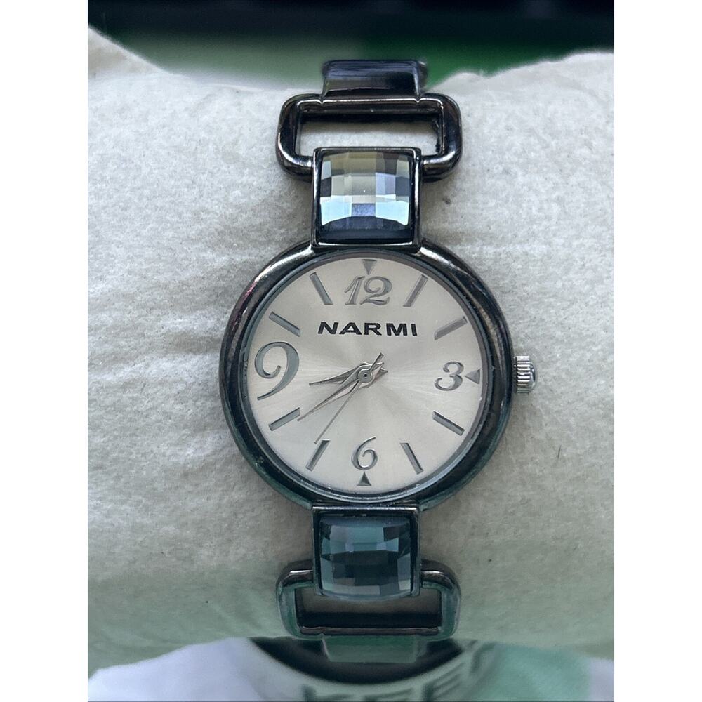 Narmi Black Tone Womens Cuff Watch